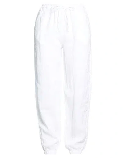 Crossley Woman Pants White Size L Linen