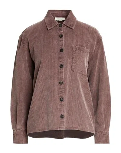Crossley Woman Shirt Antique Rose Size S Cotton In Brown