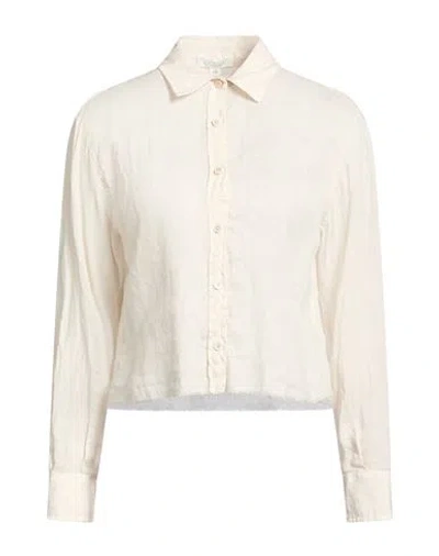 Crossley Woman Shirt Beige Size M Linen In Nude