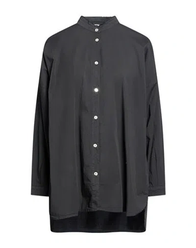 Crossley Woman Shirt Black Size L Cotton, Elastane