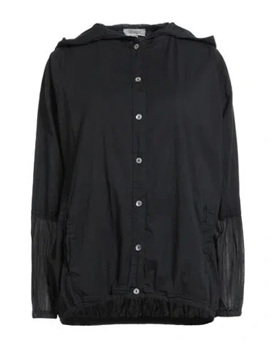 Crossley Woman Shirt Black Size S Cotton, Elastane