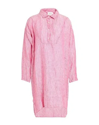 Crossley Woman Shirt Garnet Size S Linen In Pink