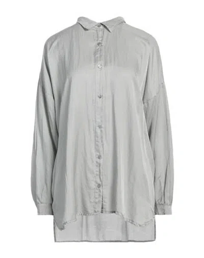 Crossley Woman Shirt Grey Size Xl Cotton, Silk