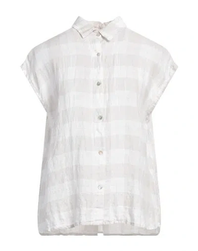 Crossley Woman Shirt Ivory Size S Linen In White