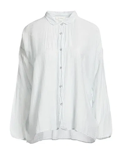 Crossley Woman Shirt Light Grey Size Xs Cotton, Silk In White
