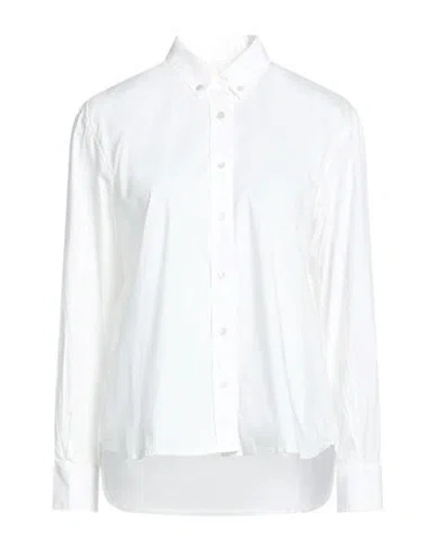 Crossley Woman Shirt White Size M Cotton, Elastane