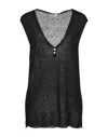 Crossley Woman Sweater Black Size M Viscose, Silk