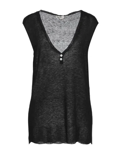 Crossley Woman Sweater Black Size M Viscose, Silk In Black