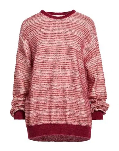 Crossley Woman Sweater Burgundy Size S Virgin Wool, Mohair Wool, Polyamide, Acrylic In Red