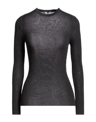 Crossley Woman Sweater Charcoal Size S Virgin Wool, Silk In Grey