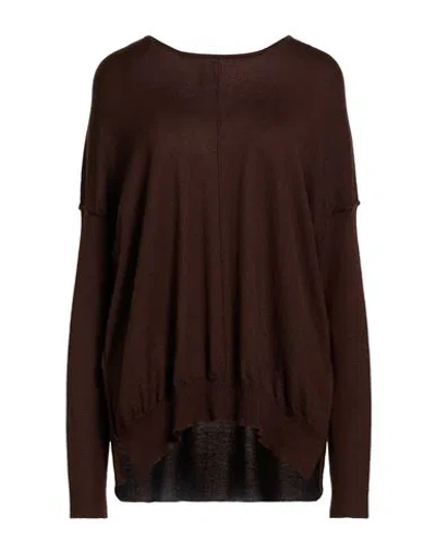 Crossley Woman Sweater Chocolate Brown Size S Wool