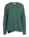 Crossley Woman Sweater Emerald Green Size M Virgin Wool In Green