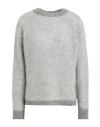 Crossley Woman Sweater Grey Size L Cashmere In Gray