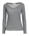 Crossley Woman Sweater Grey Size S Cotton, Cashmere In Gray