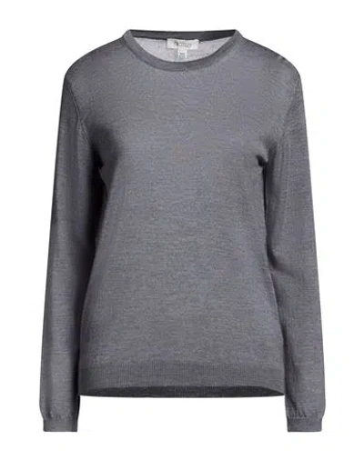 Crossley Woman Sweater Grey Size S Virgin Wool, Silk In Gray