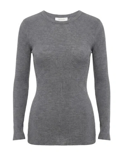 Crossley Woman Sweater Grey Size Xl Virgin Wool, Silk