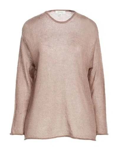Crossley Woman Sweater Light Brown Size S Mohair Wool, Polyamide, Virgin Wool
