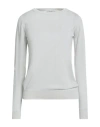 Crossley Woman Sweater Light Grey Size M Silk, Cotton In Gray