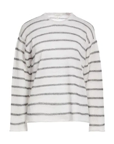 Crossley Woman Sweater Light Grey Size Xs Superkid Mohair, Polyamide, Virgin Wool In Black