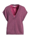 Crossley Woman Sweater Magenta Size M Virgin Wool