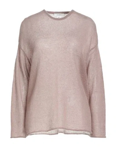 Crossley Woman Sweater Taupe Size M Mohair Wool, Polyamide, Virgin Wool In Neutral