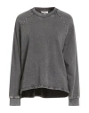 Crossley Woman Sweatshirt Charcoal Size L Cotton In Gray
