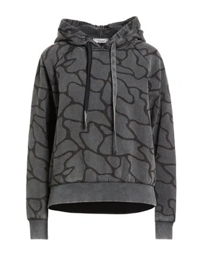 Crossley Woman Sweatshirt Charcoal Size M Cotton In Gray