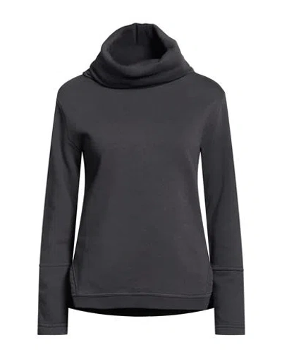 Crossley Woman Sweatshirt Charcoal Size S Cotton In Black