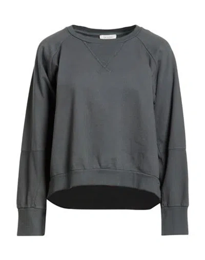 Crossley Woman Sweatshirt Charcoal Size Xs Cotton In Green