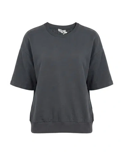 Crossley Woman Sweatshirt Charcoal Size Xs Cotton In Gray
