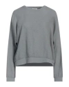 Crossley Woman Sweatshirt Grey Size S Cotton In Grey
