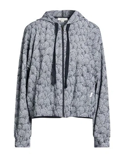 Crossley Woman Sweatshirt Grey Size Xs Cotton, Recycled Cotton In Blue