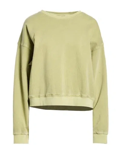 Crossley Woman Sweatshirt Light Green Size S Cotton