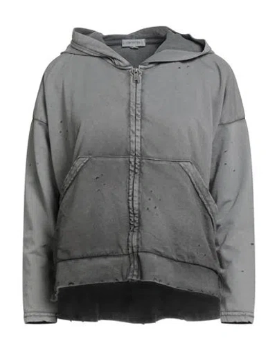 Crossley Woman Sweatshirt Light Grey Size S Cotton In Gray