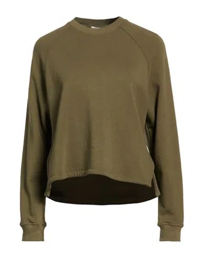 Crossley Woman Sweatshirt Military Green Size S Cotton