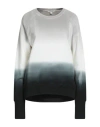 Crossley Woman Sweatshirt Taupe Size S Cotton In White
