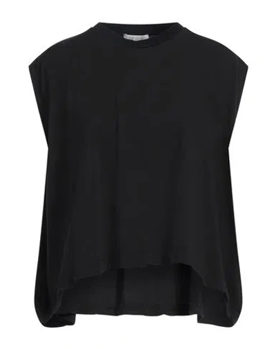 Crossley Woman T-shirt Black Size L Cotton
