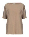 Crossley Woman T-shirt Camel Size M Cotton In Beige