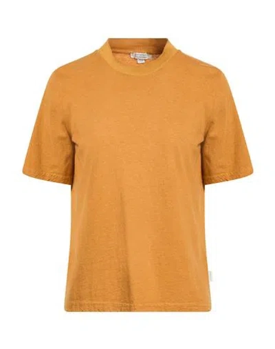 Crossley Woman T-shirt Camel Size M Cotton, Cashmere In Orange