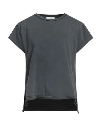 Crossley Woman T-shirt Charcoal Size L Cotton In Green