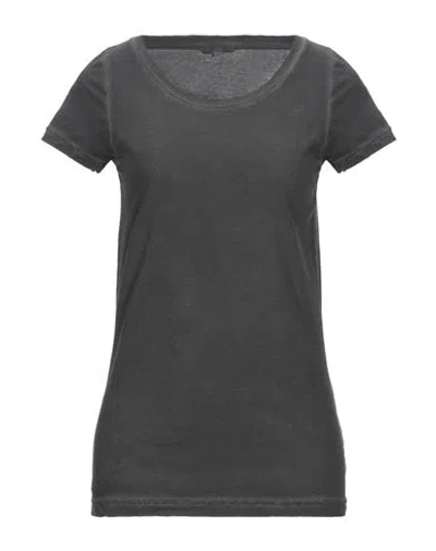 Crossley Woman T-shirt Charcoal Size M Cotton In Gray