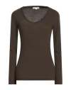 Crossley Woman T-shirt Chocolate Brown Size Xs Cotton, Cashmere