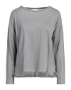 Crossley Woman T-shirt Grey Size L Linen