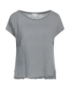 Crossley Woman T-shirt Grey Size L Linen