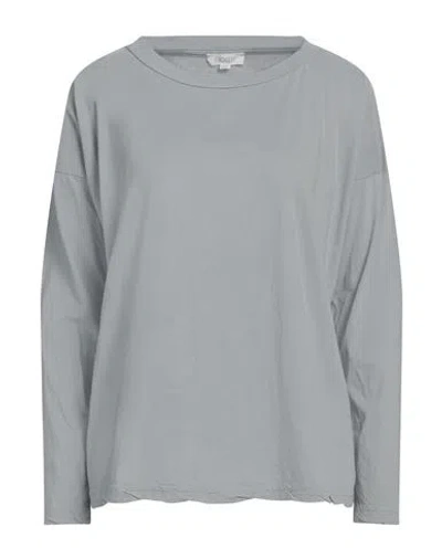 Crossley Woman T-shirt Grey Size L Cotton In Grey