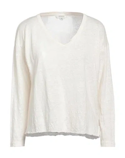 Crossley Woman T-shirt Ivory Size Xs Linen In White