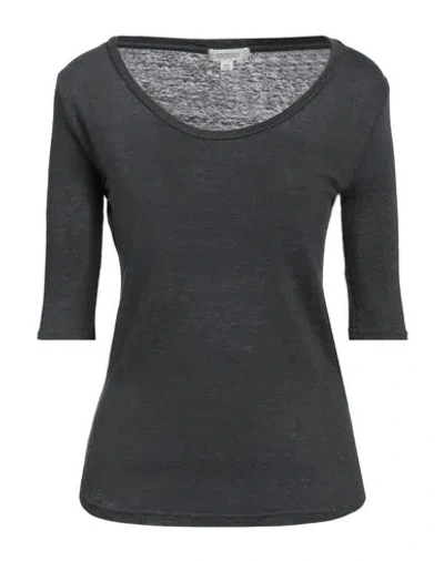Crossley Woman T-shirt Lead Size Xl Linen In Gray