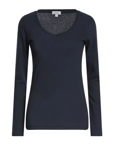 Crossley Woman T-shirt Midnight Blue Size Xs Cotton, Cashmere