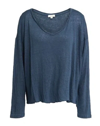 Crossley Woman T-shirt Navy Size M Linen
