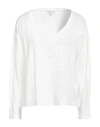 Crossley Woman T-shirt Off White Size L Linen